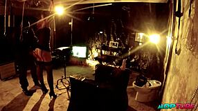 Pretty group engages in anal doggystyle and double assfucking with spanish bondage in dungeon