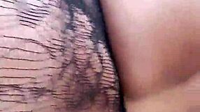 pussylips holding dick inside with natural tits and cock