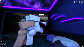 Roblox sex scene unfolds with Erans and Rizza in explicit detail.