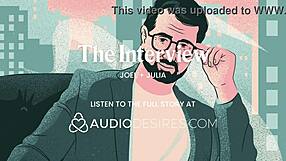 Female Rubs Tits During Interview, Cums, Asks For Dick