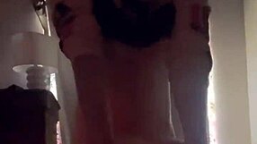 Fat babe claps ass in doggystyle, moaning loudly