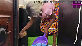 africa sex with ebony maid banged hardcore by huge dick for extra cash