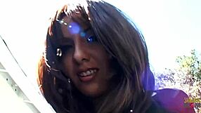 Beautiful brunette with blue eyes is super horny and wants to fuck big cocks