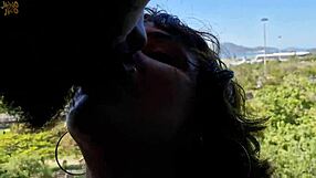 Latina Takes Huge Cumshot In Mouth