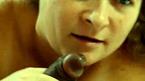 Fat blonde in live stream with cuckold interracial