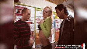 first time anal for young 18+ german girl in outdoor group.