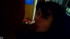 watching an old retro film with oral scenes from 2016