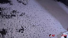 sully savage rides the tremor toy during her casting interview.