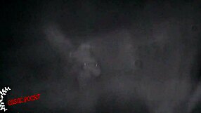 Girlfriend intensely fucks and sucks at the glory hole in erotic cabin.