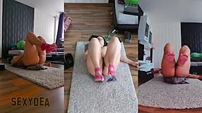 Experience A New Level Of Intimacy Naked Workout In Triple Cam View