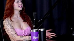 The neighbors complained about the noise while she talked in panties and came with the boss