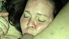 Milf Performs Deepthroat Blowjob While Playing With Tits