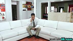 Blonde teen Ally Berry punished in garage