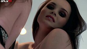 Super hot nympho Tori Black plays with her vibrator alone in the kitchen on Only3x network.