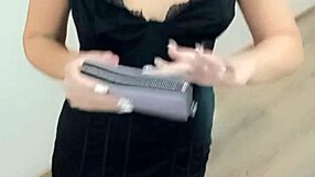 Young wife seduces courier with tight pussy and assfucking while husband away