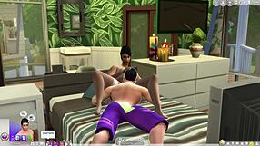 cardi b's leaked sex tape in sims 4 close-up