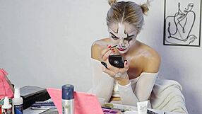 Pretty Blonde Miss Daisy Diamond Does Harley Quinn Makeup Tutorial for Halloween