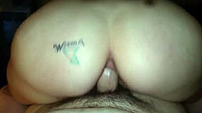 Busty milf rides big cock in anal!