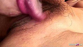 Skinny Japanese mature lures two guys into hot MMF threesome sex at hotel room