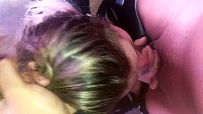 Watch this slut blonde girlfriend deepthroat and get cum covered?