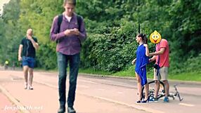 hidden cam catches jeny stripping nude in public