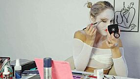 Pretty Blonde Miss Daisy Diamond Does Harley Quinn Makeup Tutorial for Halloween