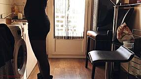 Can you imagine pulling out a hard cock at a cafe behind step mother-in-law?