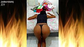 Jade, The Juicy Brazilian Slut With Curly Hair And Wet Tits, Close Up