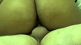 Fat teen feels man cum inside while riding cock with huge ass