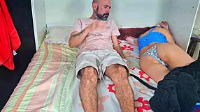 Man, stepdad sneaks in for a surprise night visit!