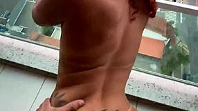 Carioca Hammers Japanese Pussy Hard On Hotel Balcony Pov!
