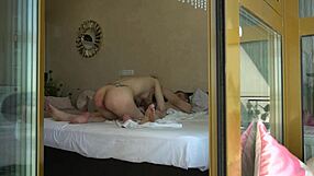 old man bends over young stepdaughter for taboo sex