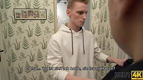 Russian Shopaholic Fucked By Debt Collector In Husband's Presence