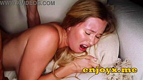 blonde couple enjoys oral pleasure in hd.