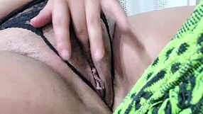 Nordestina Latina with Hairy Big Ass Reaches Real Orgasm in Hammock