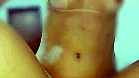 tanned stepsister sits on my lap in a really hot way