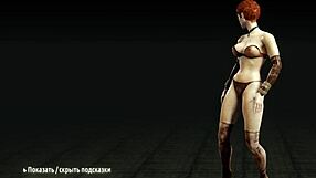 Metro Last Light - Redhead Whore Undresses, Revealing Big Tits and Ass