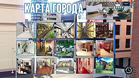 Detailed 3d cartoon scene of nurse seducing patient in public with big tits exposed