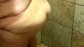 Curvy BBW Wife Caught Washing Up in Steamy Shower Scene