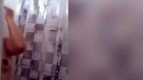 Cute Latina Teen With Tattoos Bathes In Shower, Showing Off Her Body On Webcam