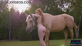 Gorgeous Hot Redhead MILF Heidi Romanova Strips for Outdoor Solo! Wow, What a Babe!