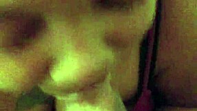 Sucking cock in detailed close-up