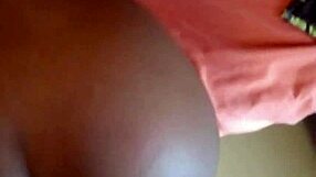 Squirting Ebony Babe Fucked Doggy Style By Friend