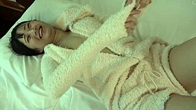 Uncensored 18-year-old Suzu-chan with big breasts in shaved creampie