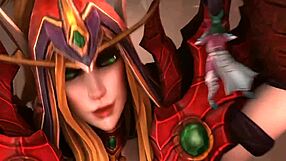 The tall giantess performs anal insertion and assfucking in this cartoon fetish video with sound