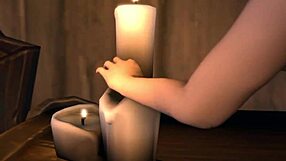 The tall giantess performs anal insertion and assfucking in this cartoon fetish video with sound