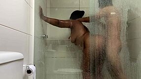 He fucked my big ass pussy in the bathroom with monster cock!