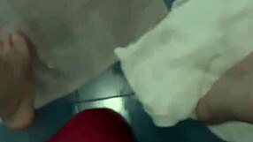 Warming Pissed Pussy with Phone in Toilet Fetish