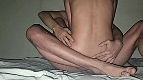 Skinny Girl Gets Hot And Excited In Intense Action!