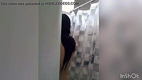 Cute Latina Teen With Tattoos Bathes In Shower, Showing Off Her Body On Webcam